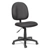 Alera Acrylic Task Chair, 17-1/4" to 22-1/2", No Arms, Black ALEVT48FA10B